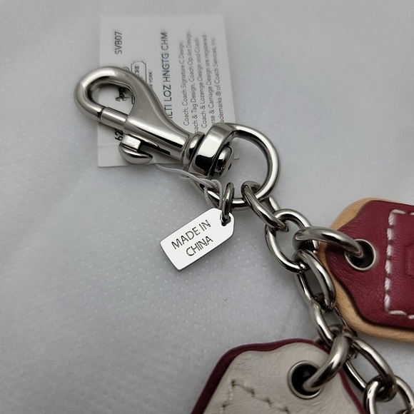 Coach Multi Lozenge Hangtag Charm - Picture 6 of 7